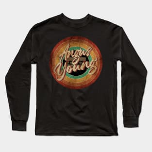 Angus Young Vintage Circle Art Long Sleeve T-Shirt